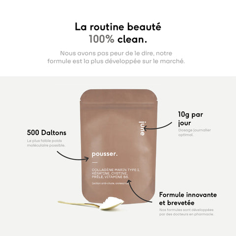 Collagène Marin formule Cheveux+ Kératine, Cystine et Prêle